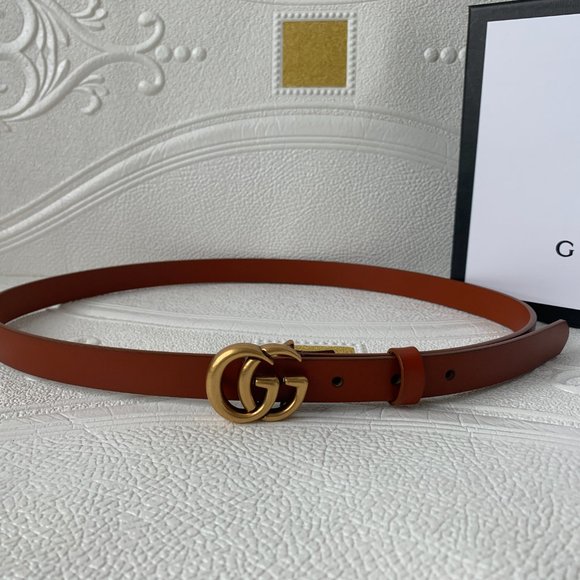 Leather belts with GG buckle main image 6